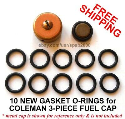 10 New Gas Cap Gasket O-rings For Coleman Fuel Caps, Stove & Lantern Filler Cap